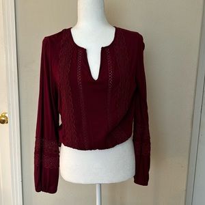 From Anthropologie Peasant Top